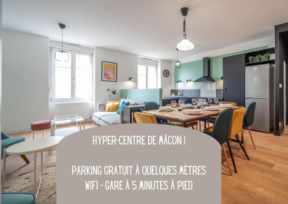 Macon Cozy / Appartement Central 100M² / 8 Pers 외부 사진